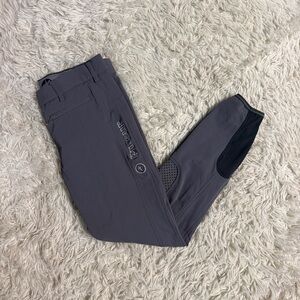 Women’s Size 22R Grey Pikeur Knee Patch Horseback Riding Breeches. Good Conditio